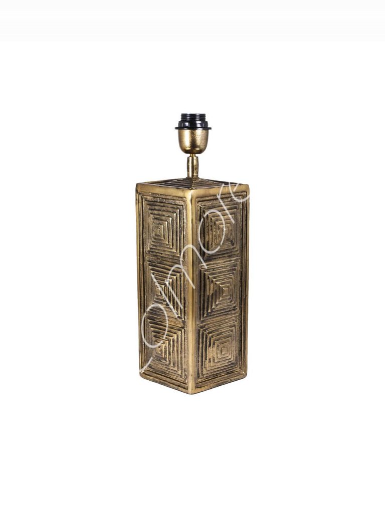 Lamp base ALU RAWGOLD 13x13x43