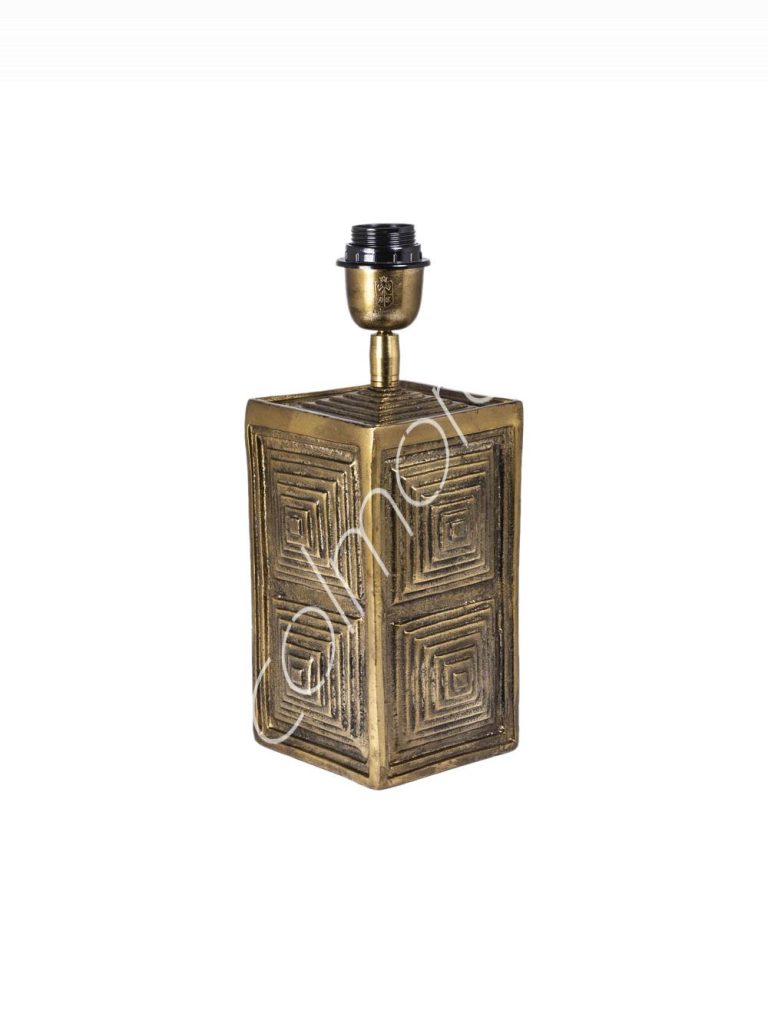Lamp base ALU RAWGOLD 13x13x32