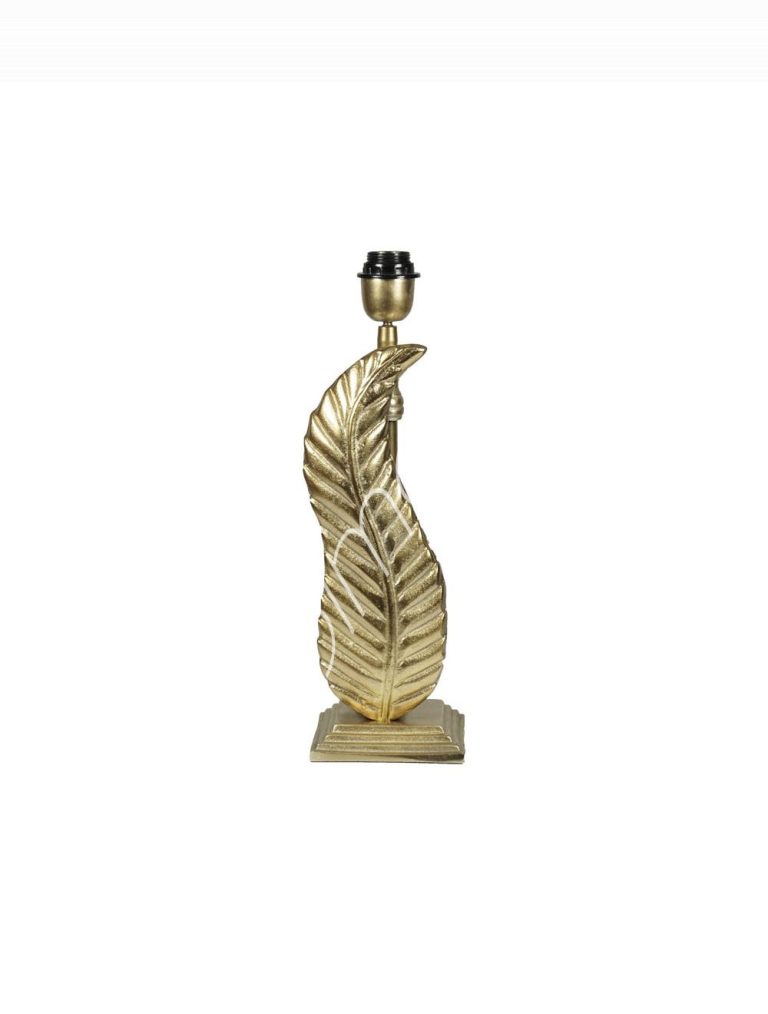 Lamp base leaf ALU RAWBRONZE 14x12x35