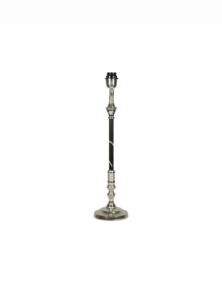 Lamp base round wblack ALU RAWNI 15x15x61
