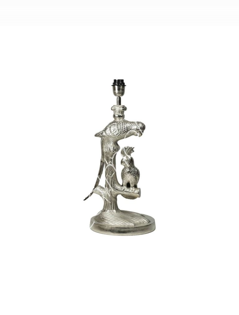 Lamp base parrot on tree ALU RAWNI 26x30x63