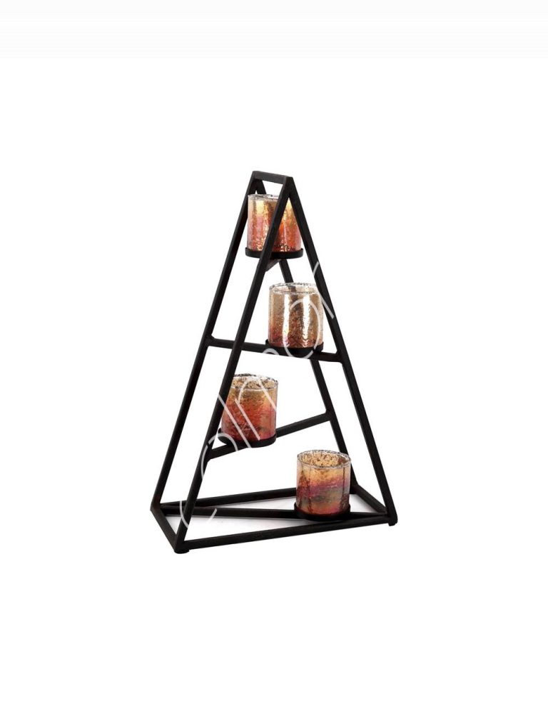 Candle holder 3 lights IRBLACK 50x25x75