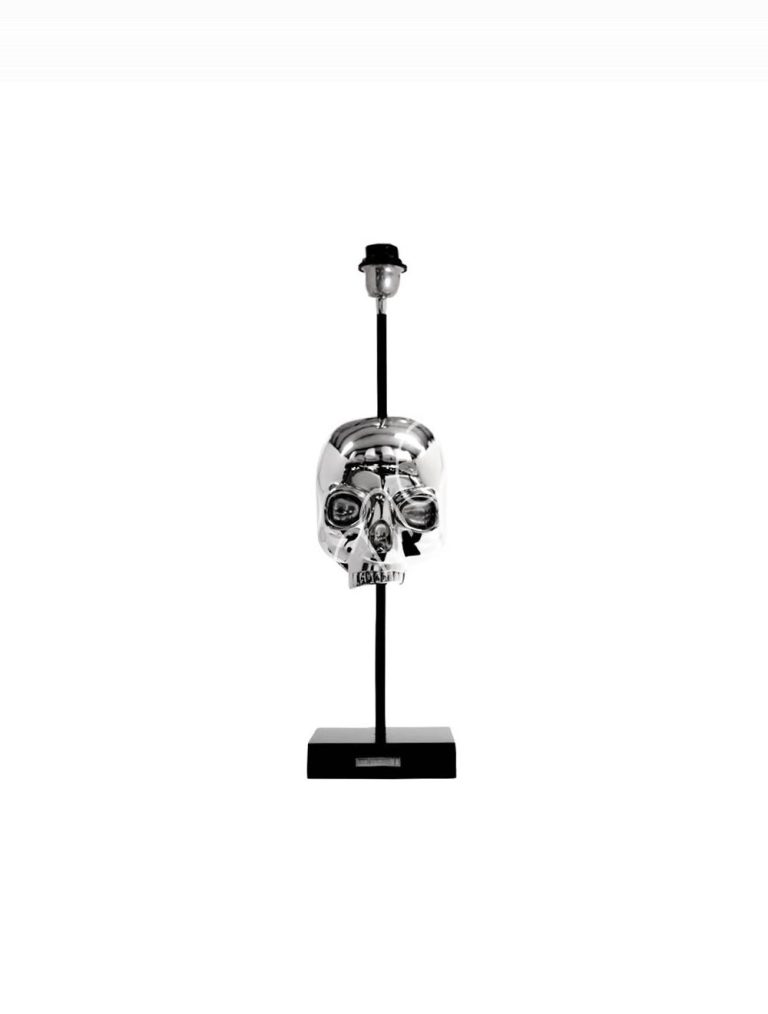 Table lamp skull black ALUss 17x17x60