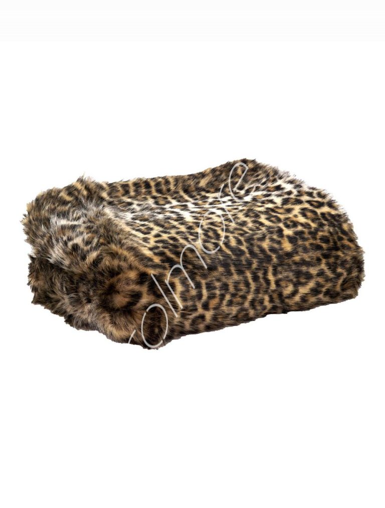 Plaid leopard faux fur short hair 260x280