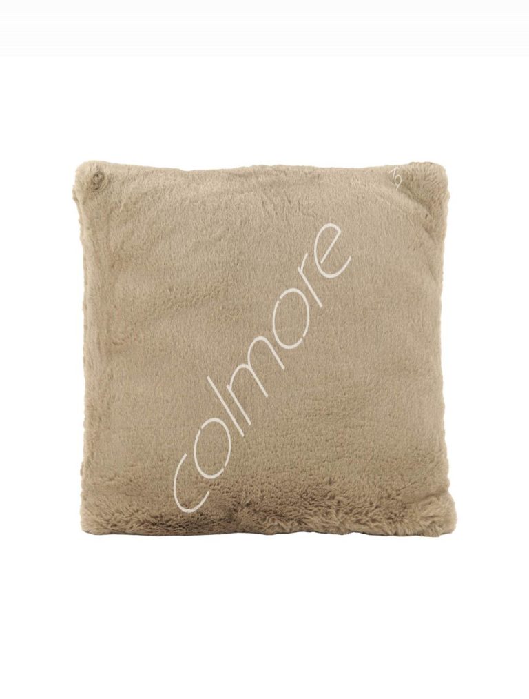 Cushion latte faux fur short hair 50x50