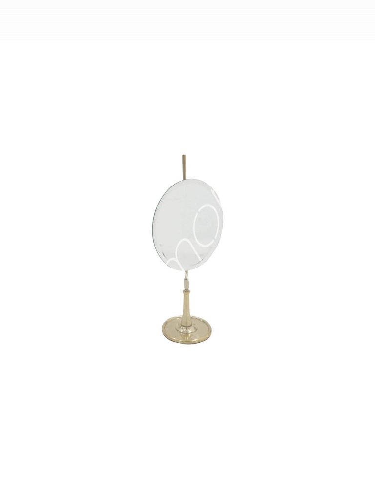 Mirror round on stand ANT.BRAss 15x25x52