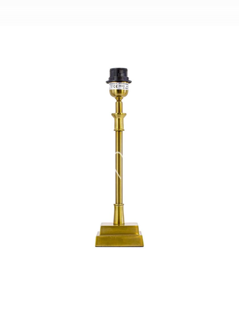 Table lamp sqr ALU ssBR 10x10x38