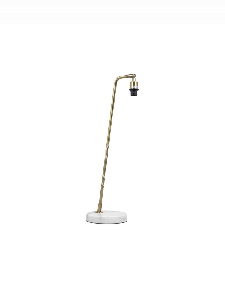 Desk lamp brass metal wmarble base 26x18x64