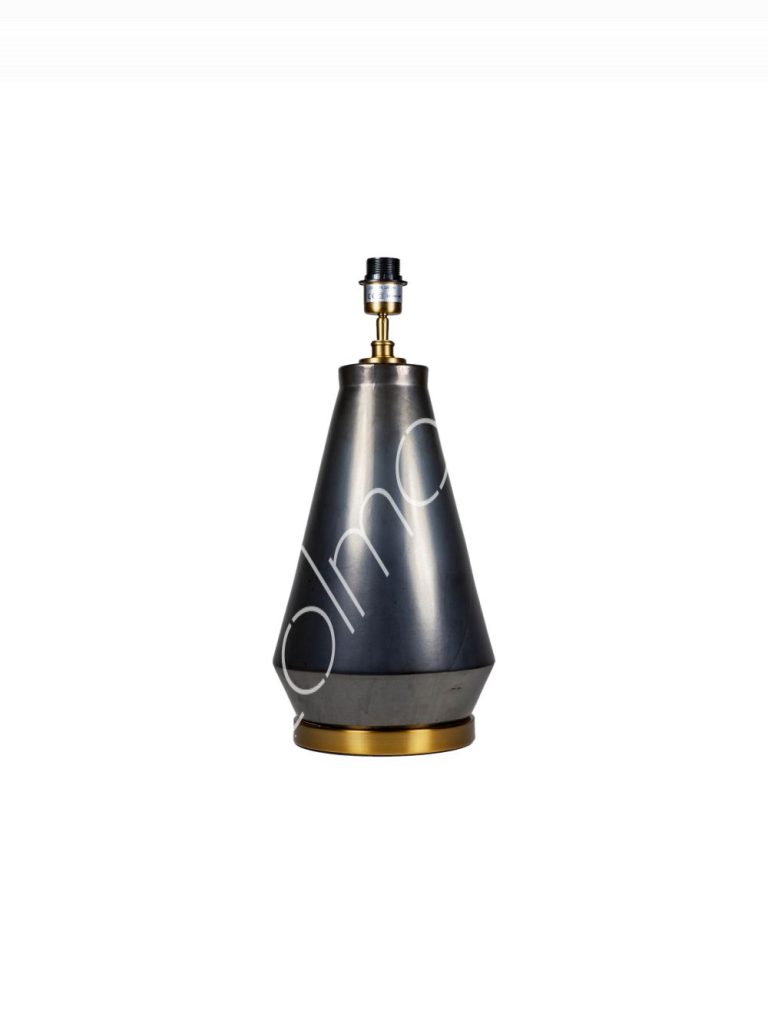 Lamp base gold ceramic 26x26x56
