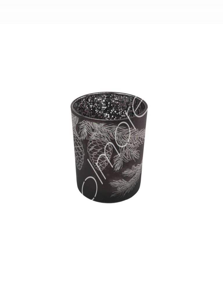 Votive burgundy glass SET6 7x8