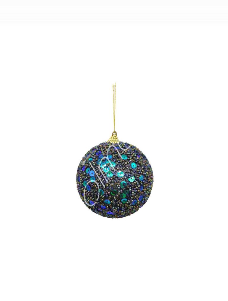 Decorative ball navy blue polyfoam 20cm