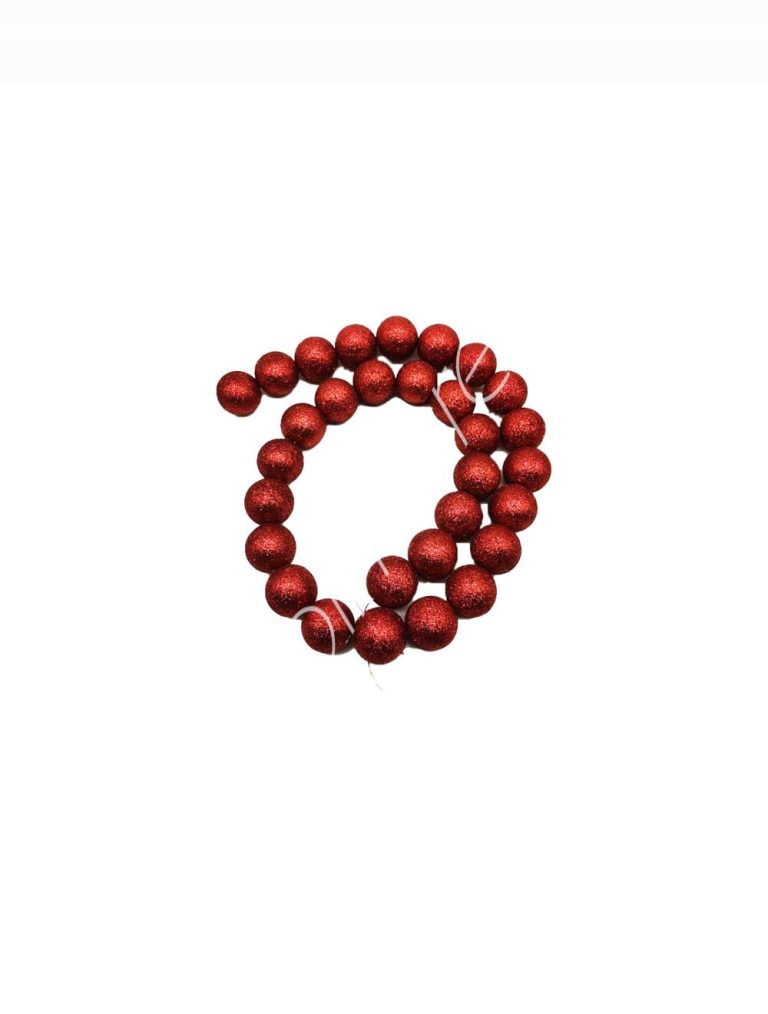 Decorative garland red polyfoam 120cm