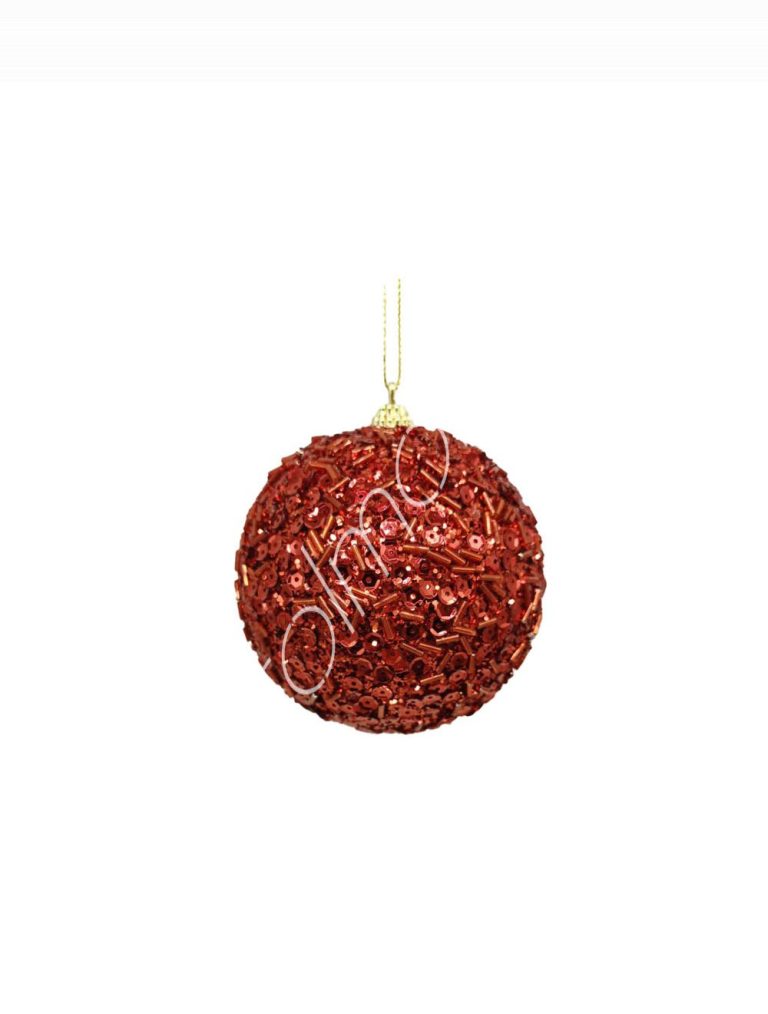 Decorative ball red polyfoam 20cm