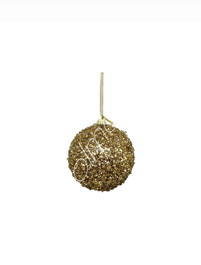 Decorative ball gold polyfoam 25cm