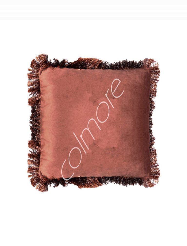 Cushion wfringe terra 45x45