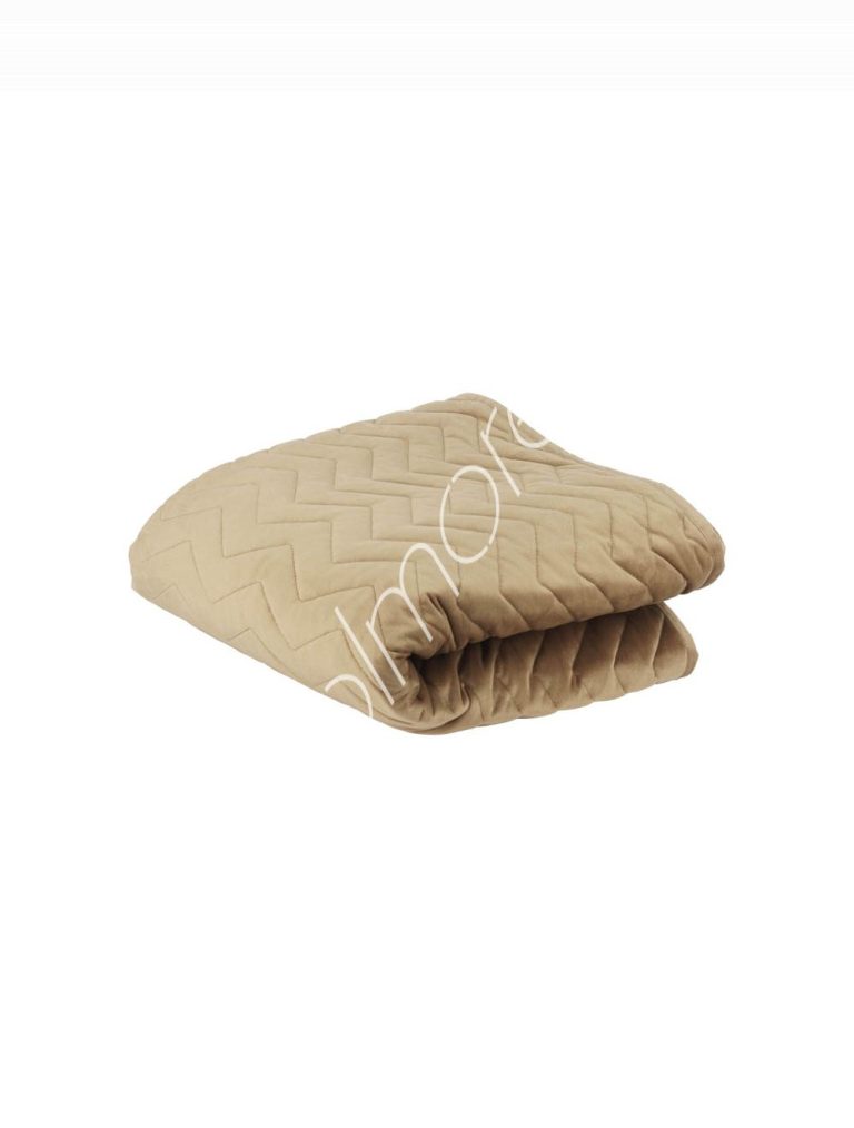 Bed runner gold velvet 180x66