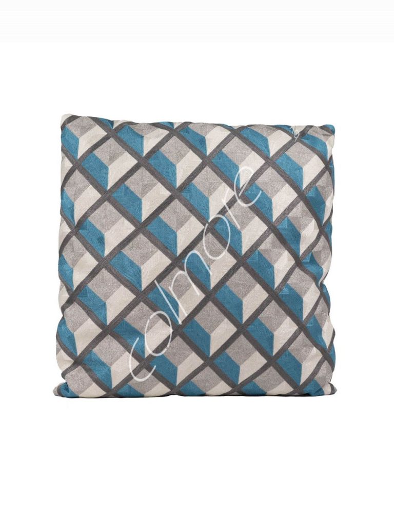 Cushion graphic bluegrey CO 50x50