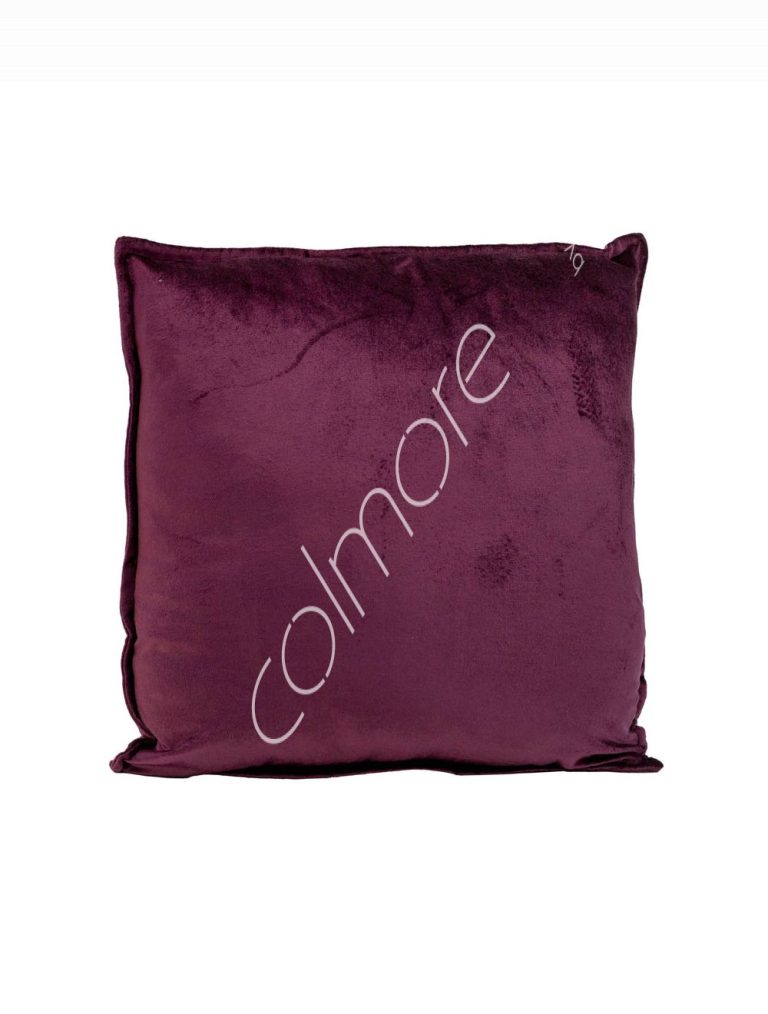 Cushion cerise plain velvet 50x50