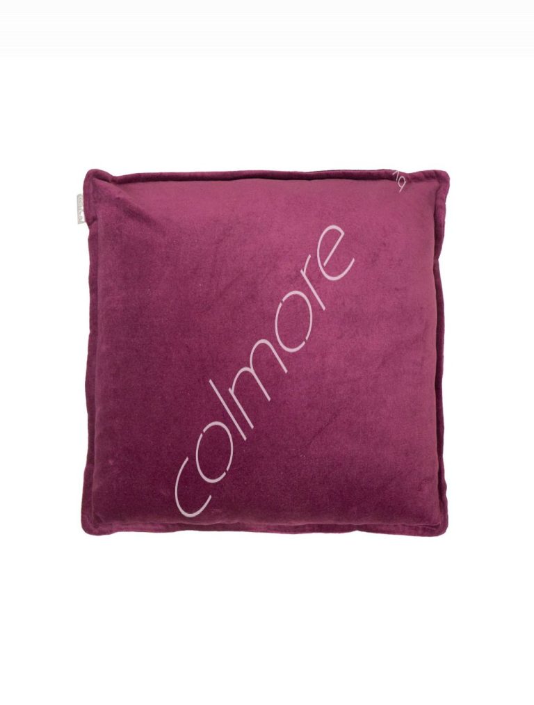 Cushion ruby plain velvet 50x50