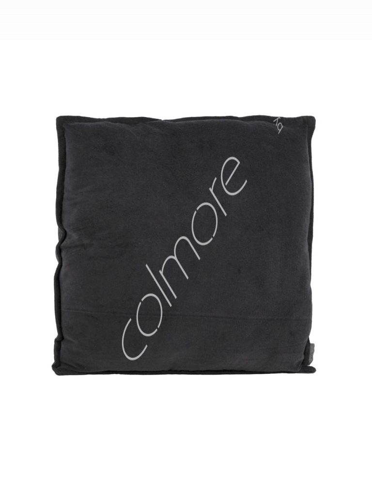 Cushion graphite plain velvet 50x50