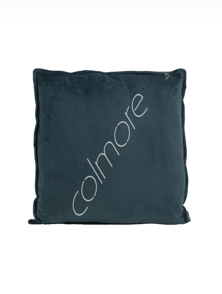 Cushion teal plain velvet 50x50