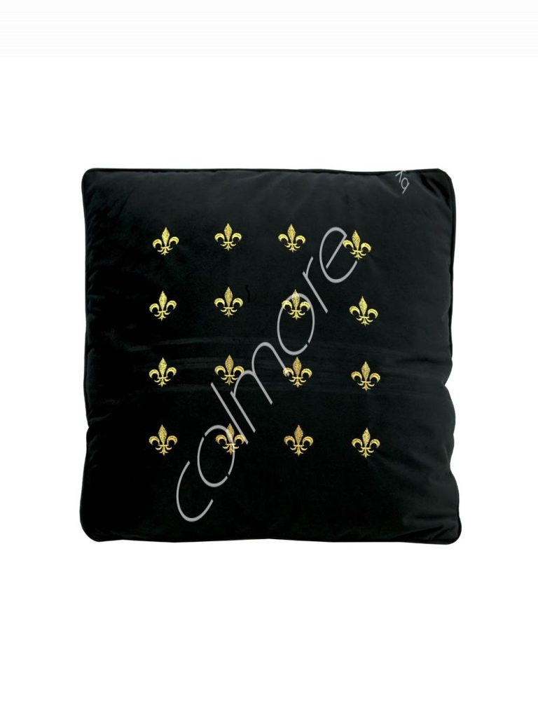 Cushion black velvet 50x50