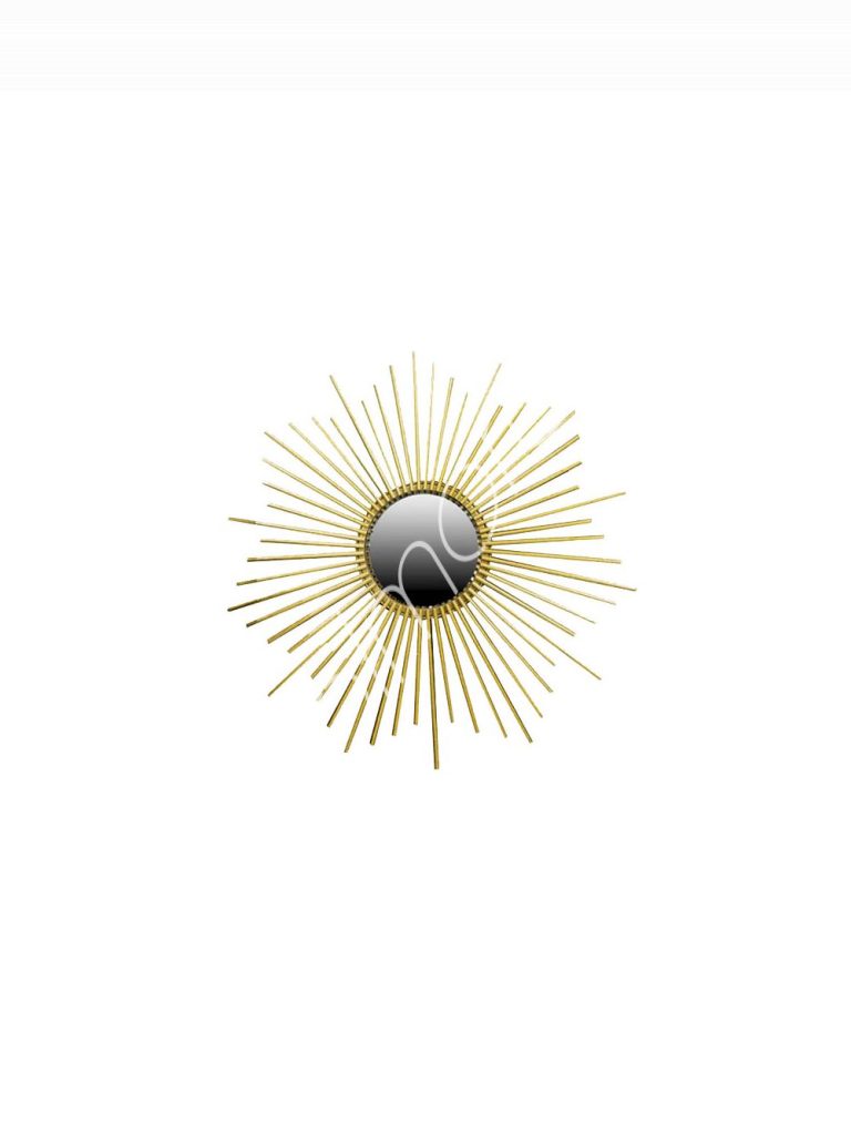 Mirror star IR mdfgold foil polished steel 55x3x55