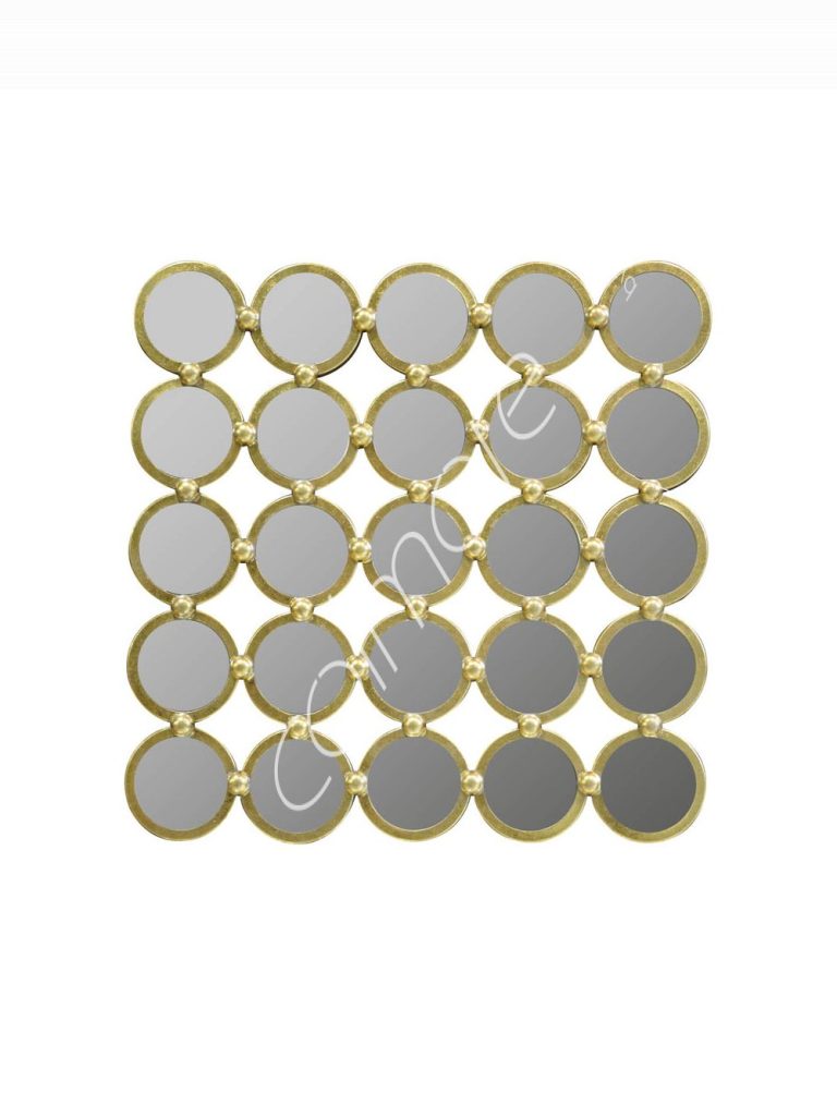 Wall mirror gold foil IRMDF 69x3x69