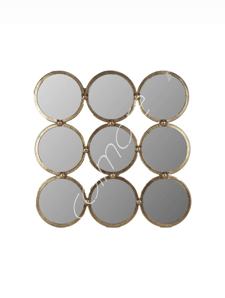 Wall mirror gold foil IRMDF 70x3x70