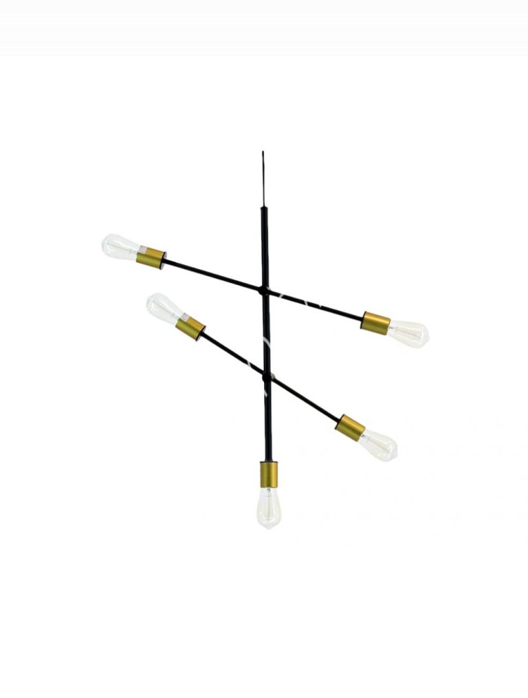 Ceiling lamp 5 holder black IRBRAss 65x55x70