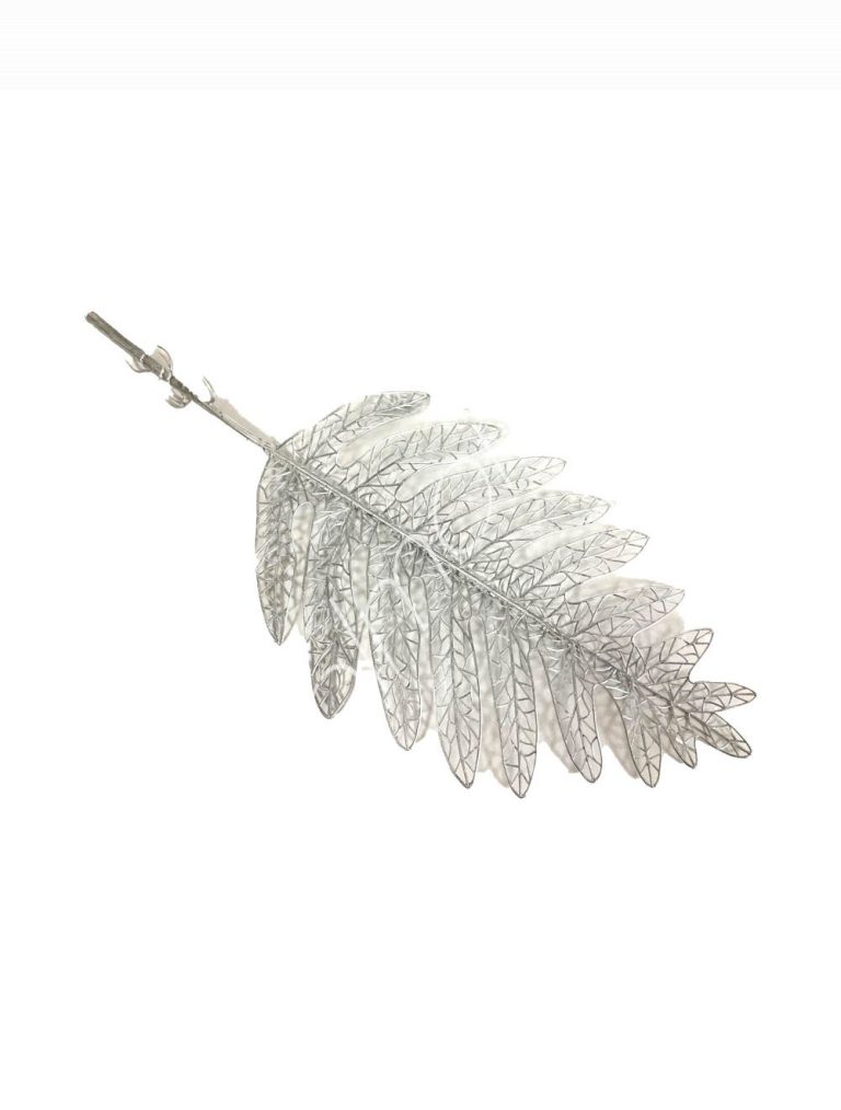 Decorative branch silver 90x22cm