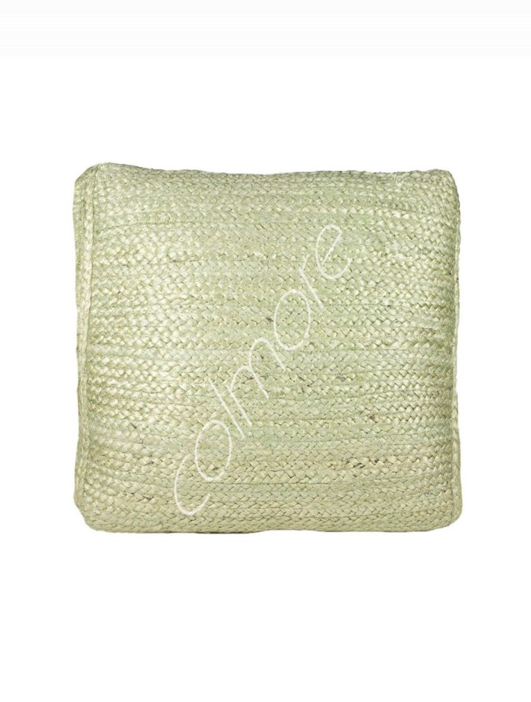 Cushion jute weaving green 50x50