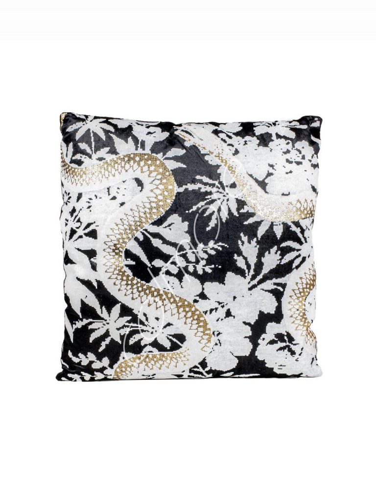 Cushion python blackwhite 50x50