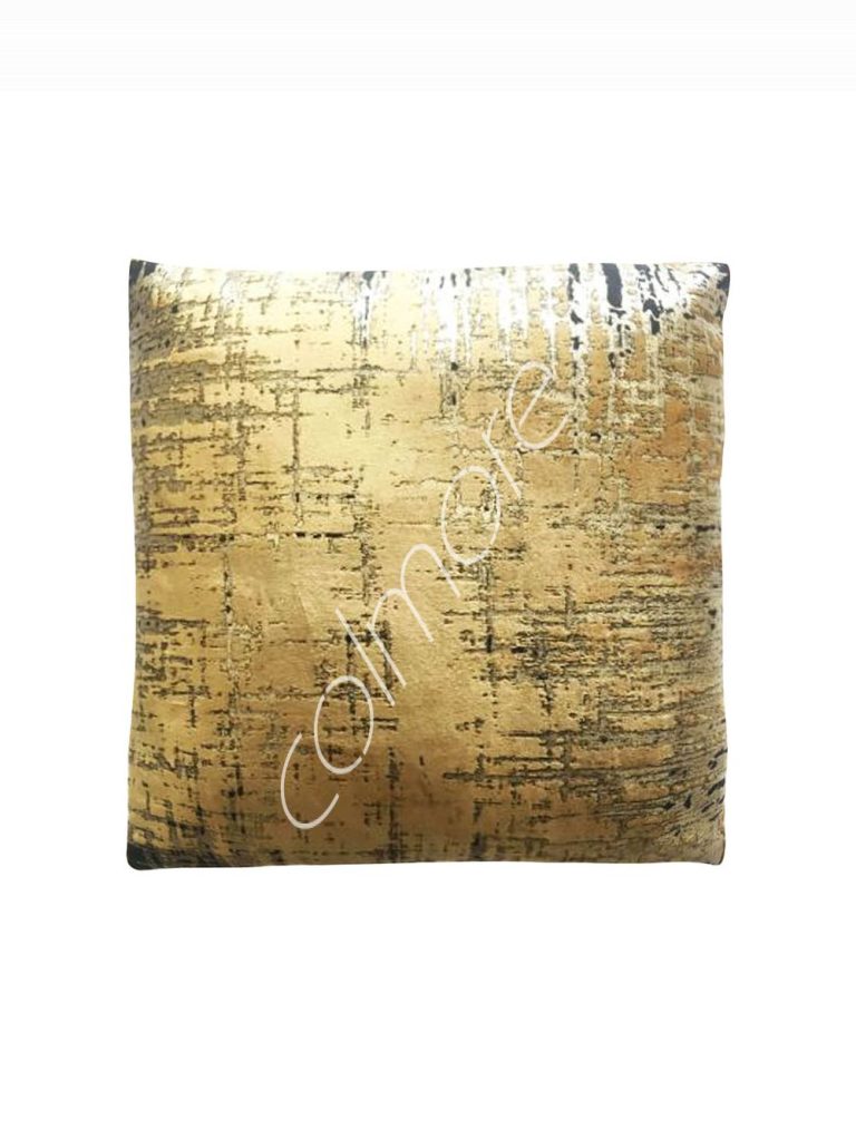 Cushion goldblack VI velvet 50x50