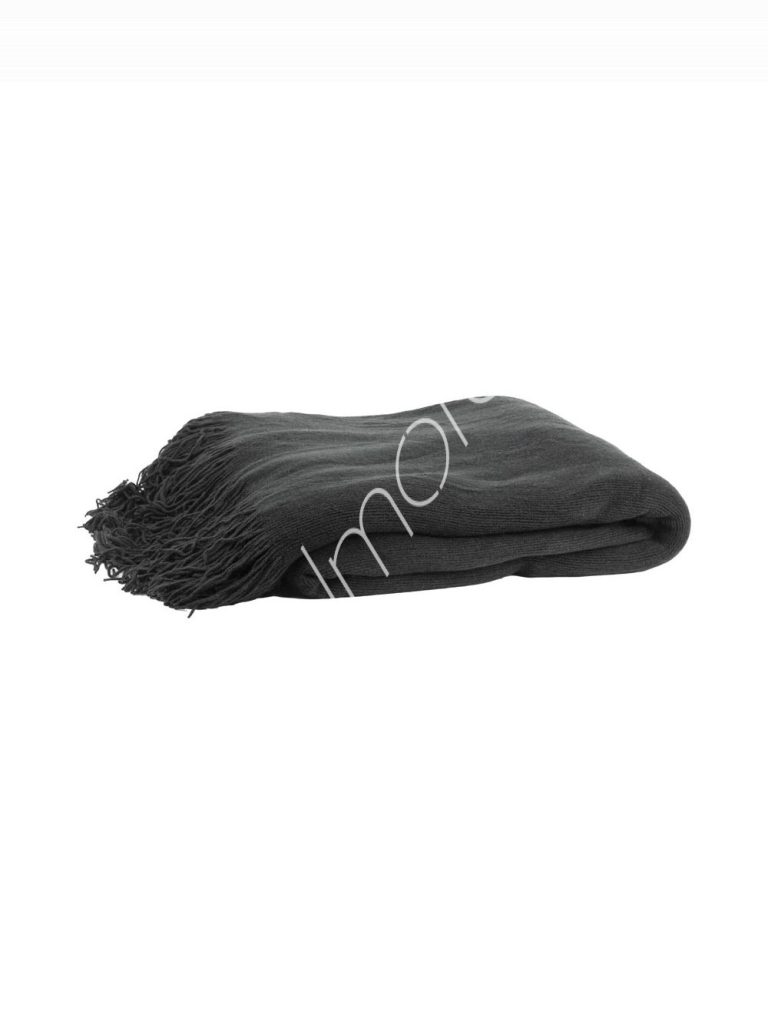 Throw black PAN 140x240