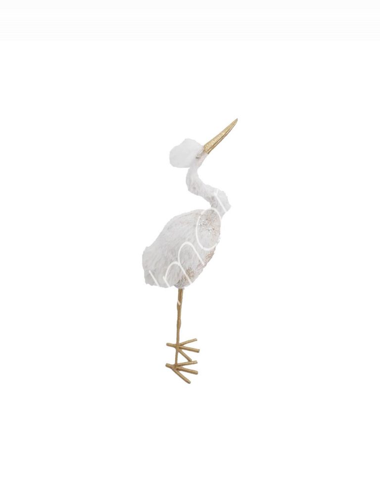 Decorative crane gold 25x18x108