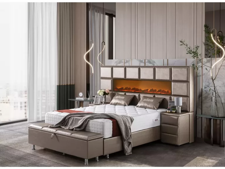 Rotterdam - Box spring bed with storage space