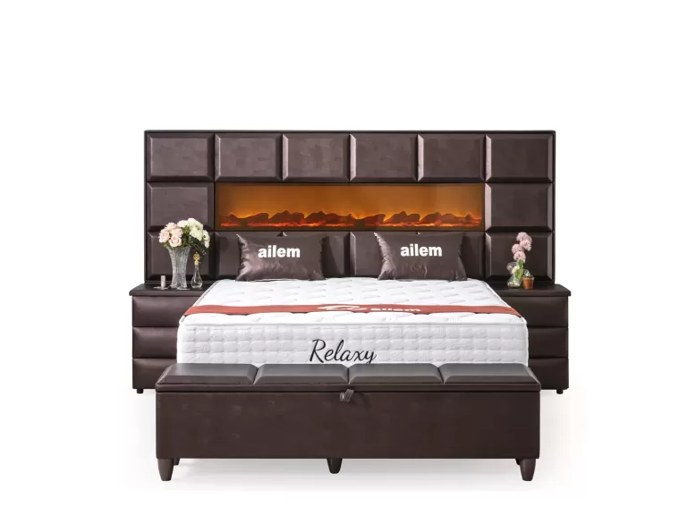 Rotterdam - Box spring bed with storage space