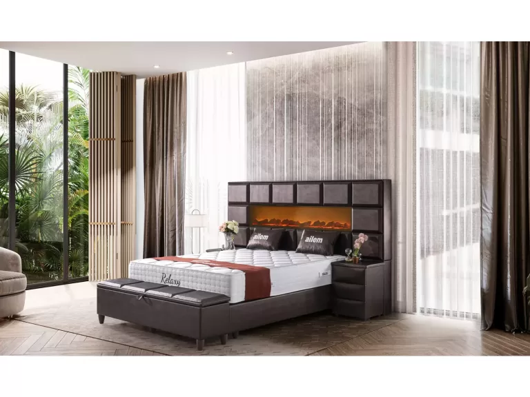 Rotterdam - Box spring bed with storage space