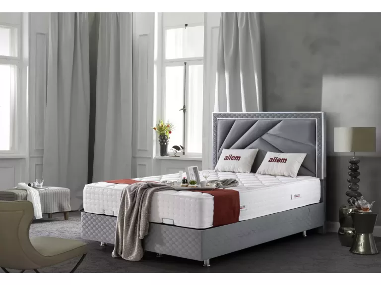 Leinen Boxspringbett