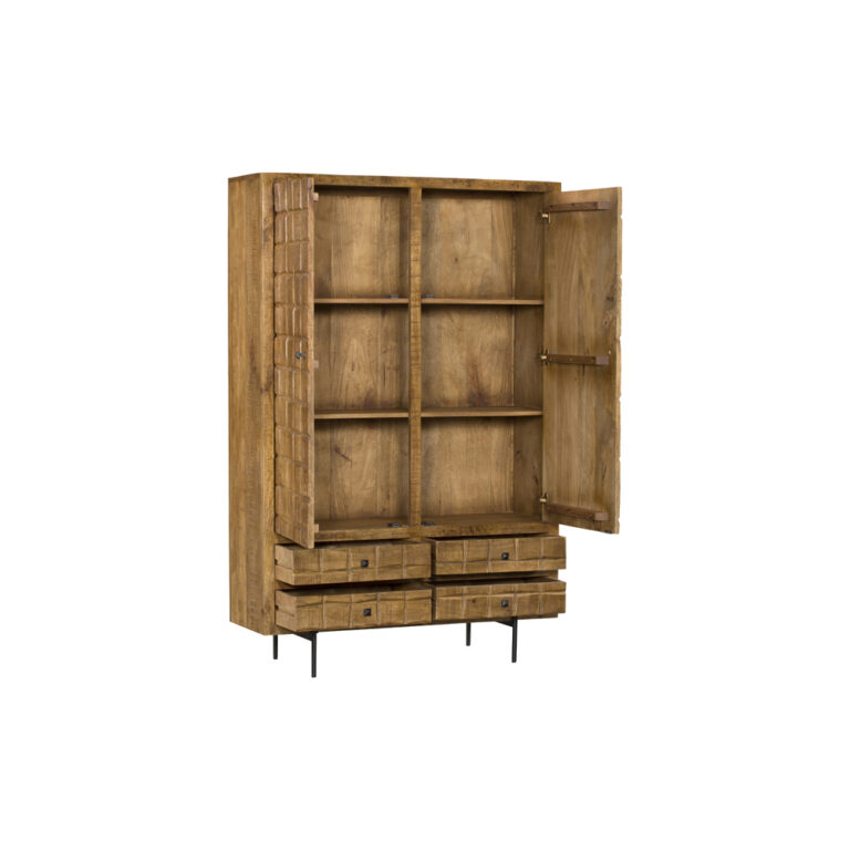Kabinet Brandy Naturel Mangohout 100 cm