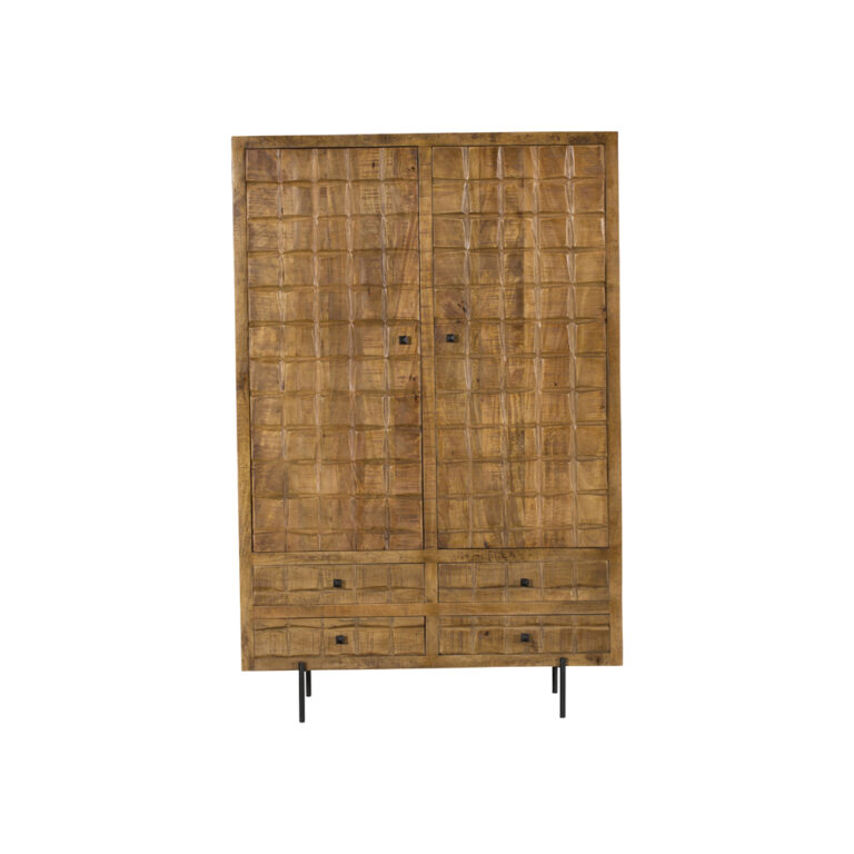 Kabinet Brandy Naturel Mangohout 100 cm