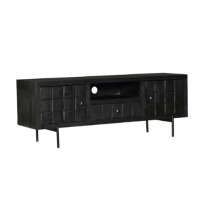 Tv meubel Brandy Zwart Mangohout 150 cm