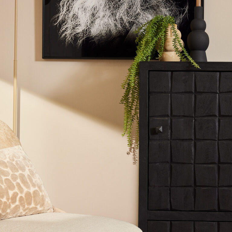 Kabinet kastje Brandy Black | 55 cm