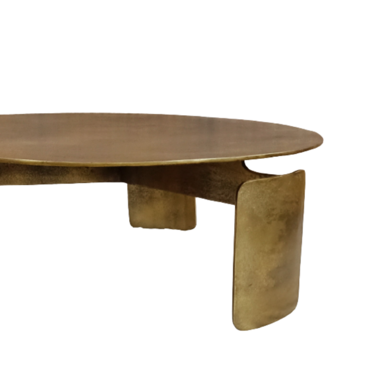 Ronde salontafel Darwin Goud Aluminium 90 cm