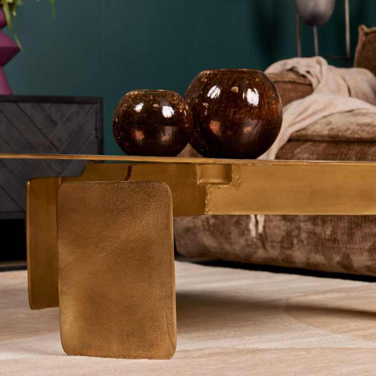 Ronde salontafel Darwin Goud Aluminium 90 cm