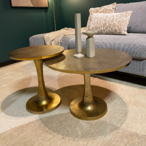 Salontafel Amara Goud Aluminium 65 cm
