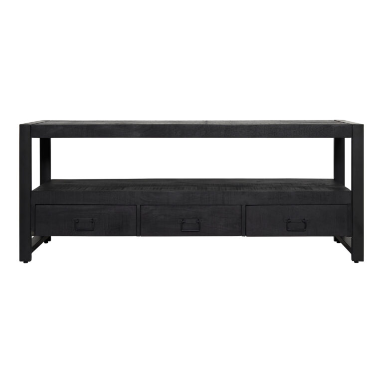 Tv meubel Boaz Zwart Mangohout 150 cm