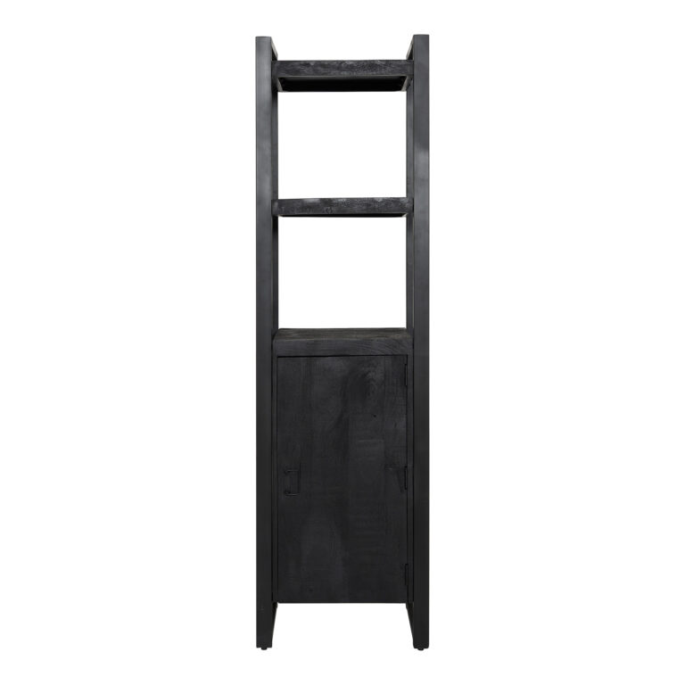 Boekenkast Boaz Black 1 deur | 55 cm