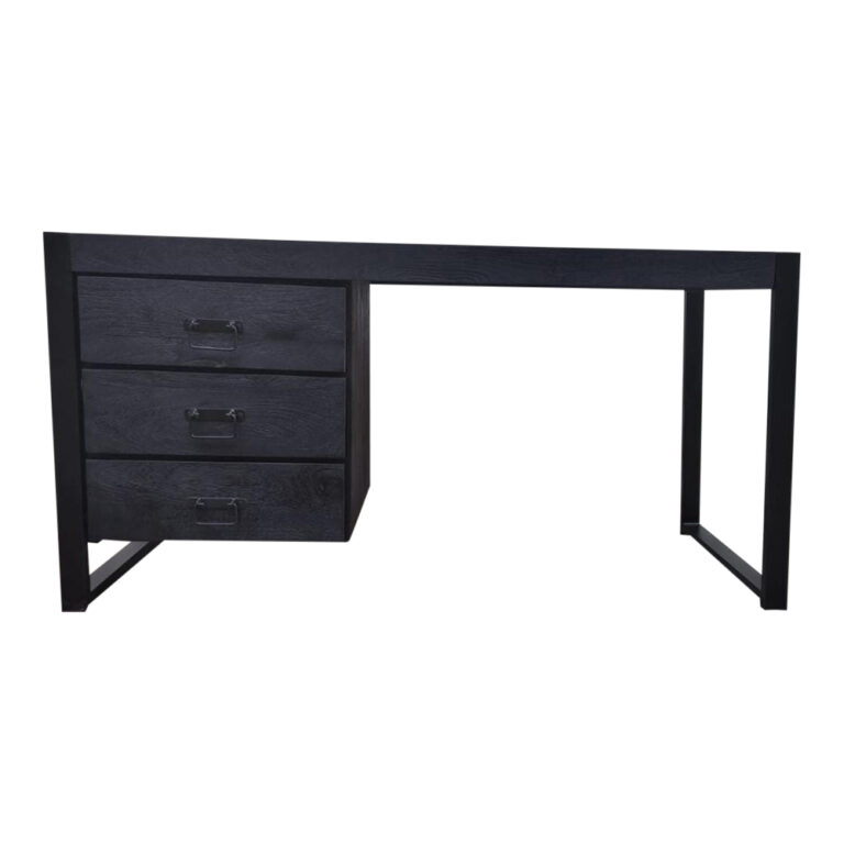 Bureau Boaz Zwart Mangohout 145 cm